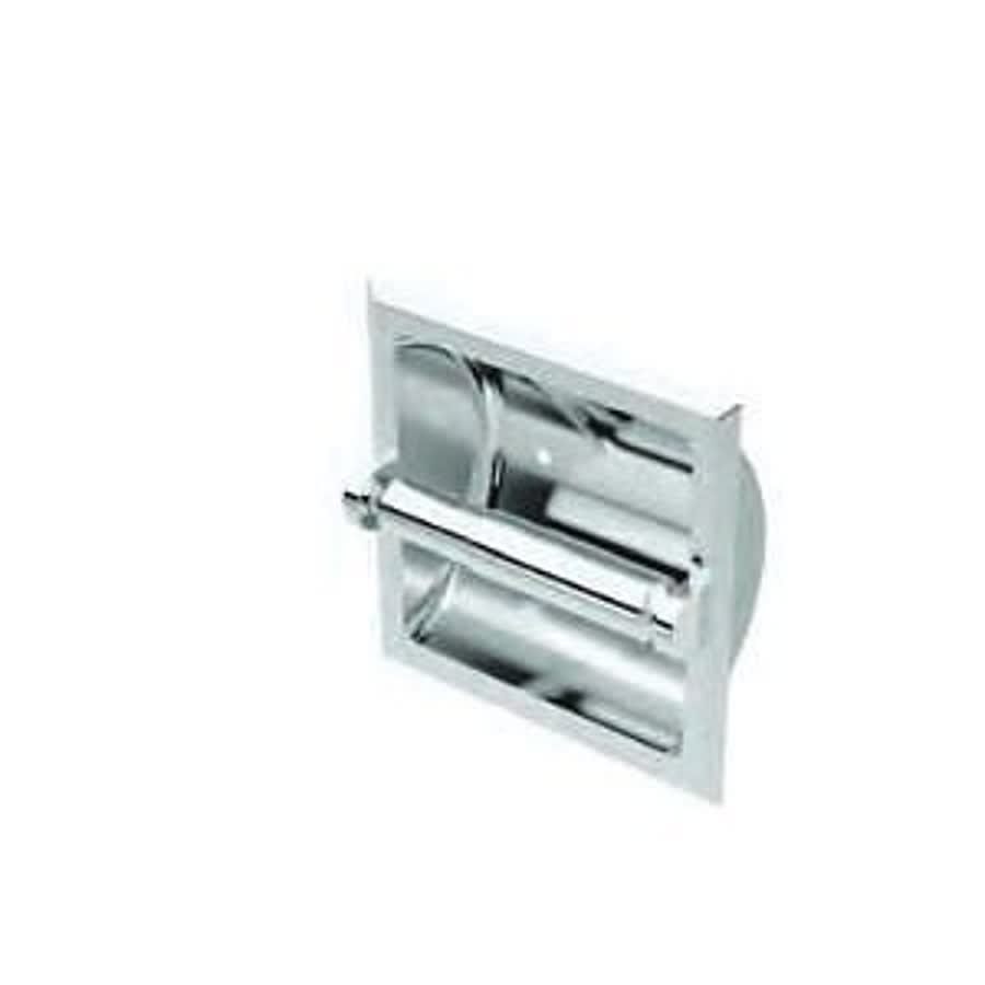 Toilet Paper Holder, Recessed Mount, Polished Chrome