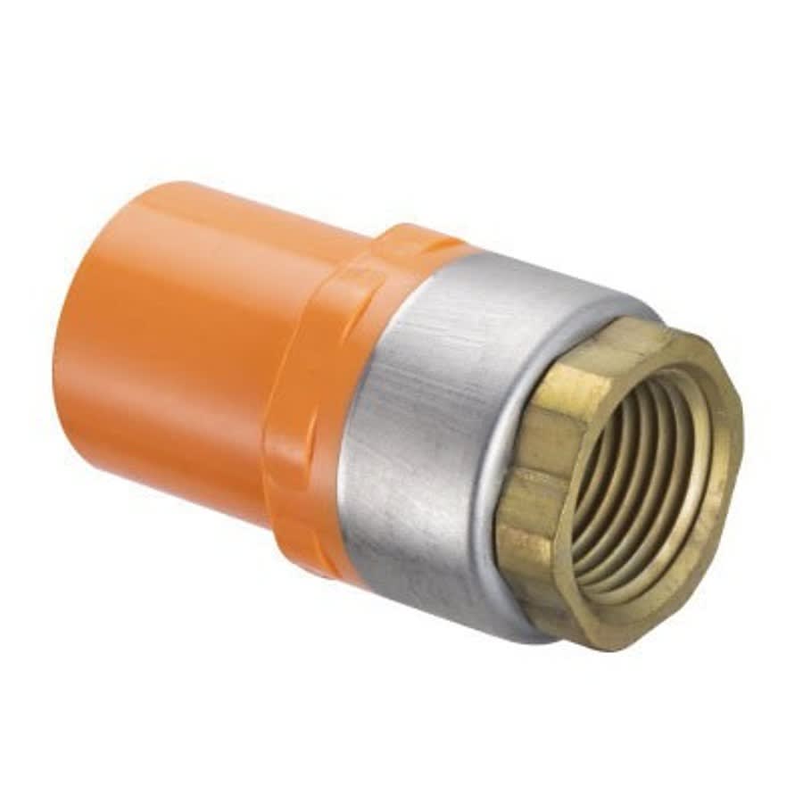 FlameGuard® Adapter, 1 x 1/2 in, Spigot x Brass FNPT, CPVC