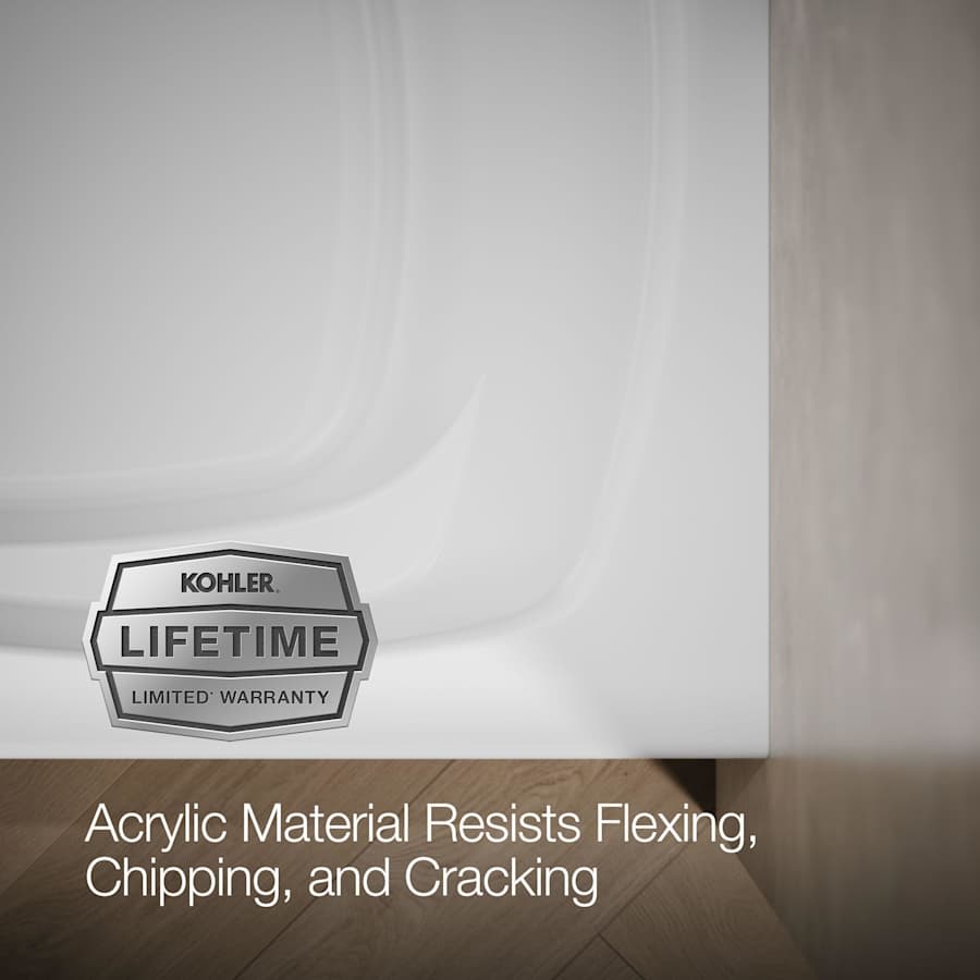Mariposa Collection 60" Three Wall Alcove Soaking Bath Tub with Left Hand Drain, Apron, Tile Flange and Textured Bottom