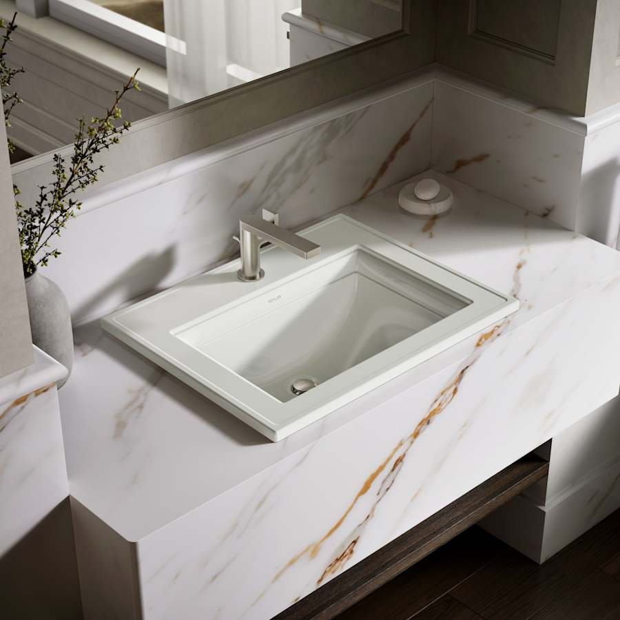 Memoirs Stately 17" Drop In Bathroom Sink with 1 Hole Drilled and Overflow