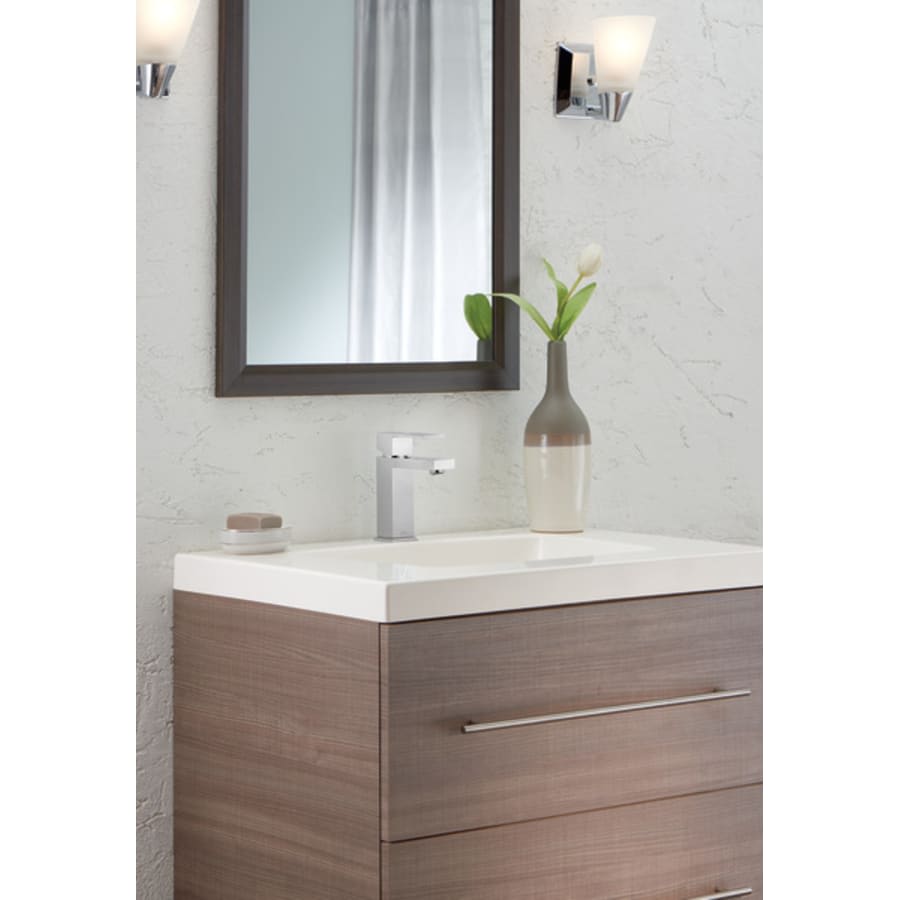 Modern 1.0 GPM Single Hole Bathroom Faucet with Push Pop-Up Drain Assembly - Includes Lifetime Warranty