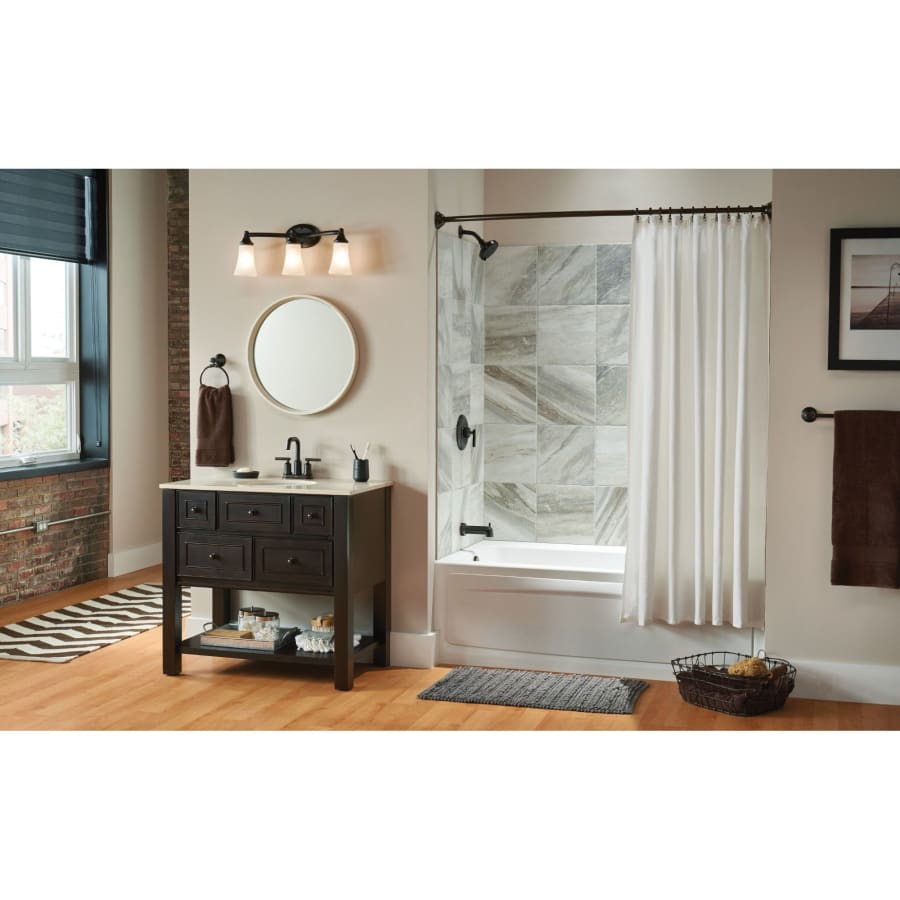 Eva 23" Wide 3 Light Bathroom Vanity Light with Frosted Shades