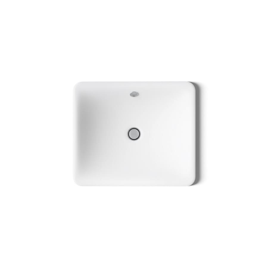 Iron Plains 18-9/16" Drop In Enameled Cast Iron Bathroom Sink with Overflow