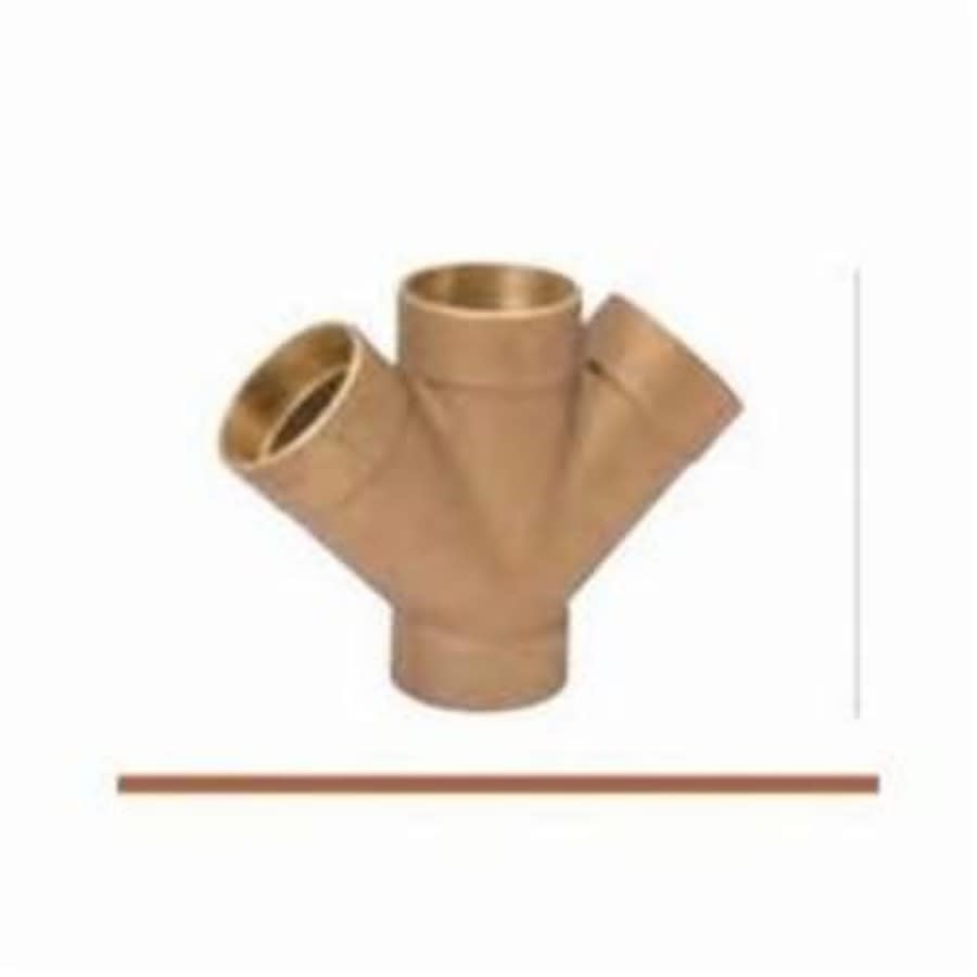 DWV Double Wye, 2 in, C, Copper