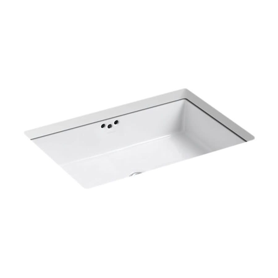 Kathryn® Under Mount Lavatory Sink, ADA, 23-7/8 x 15-5/8 x 6-1/4 in, Vitreous China, White