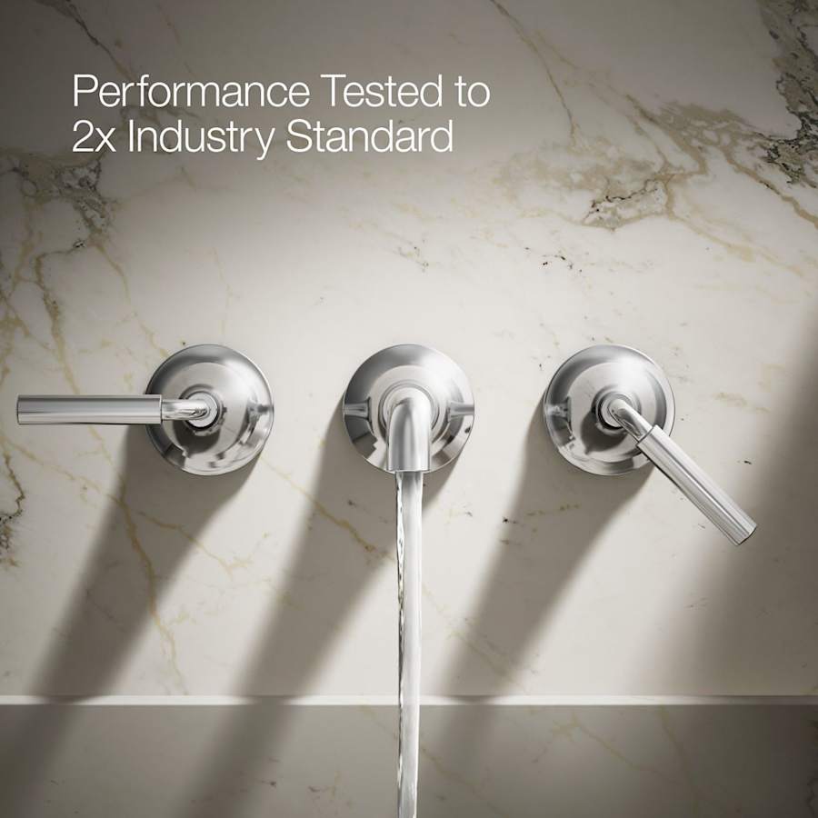 Tone 1.2 GPM Wall Mounted Widespread Bathroom Faucet