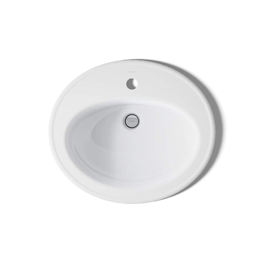 Pennington 20-1/4" Drop In Bathroom Sink with 1 Hole Drilled and Overflow