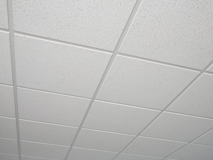 2 ft. x 2 ft. Radar Basic White Square Edge Lay-In Ceiling Tile, case of 4 (16 sq. ft.)