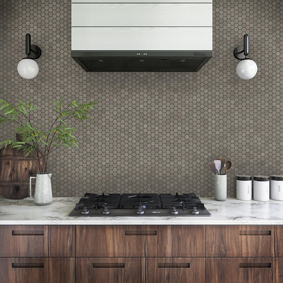 Moroccan Concrete Gray Hexagon 8X9 Matte