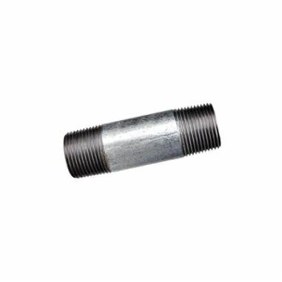Nipple, 3/8 in, 5-1/2 in L, MNPT, Steel, Galvanized, SCH 40/STD