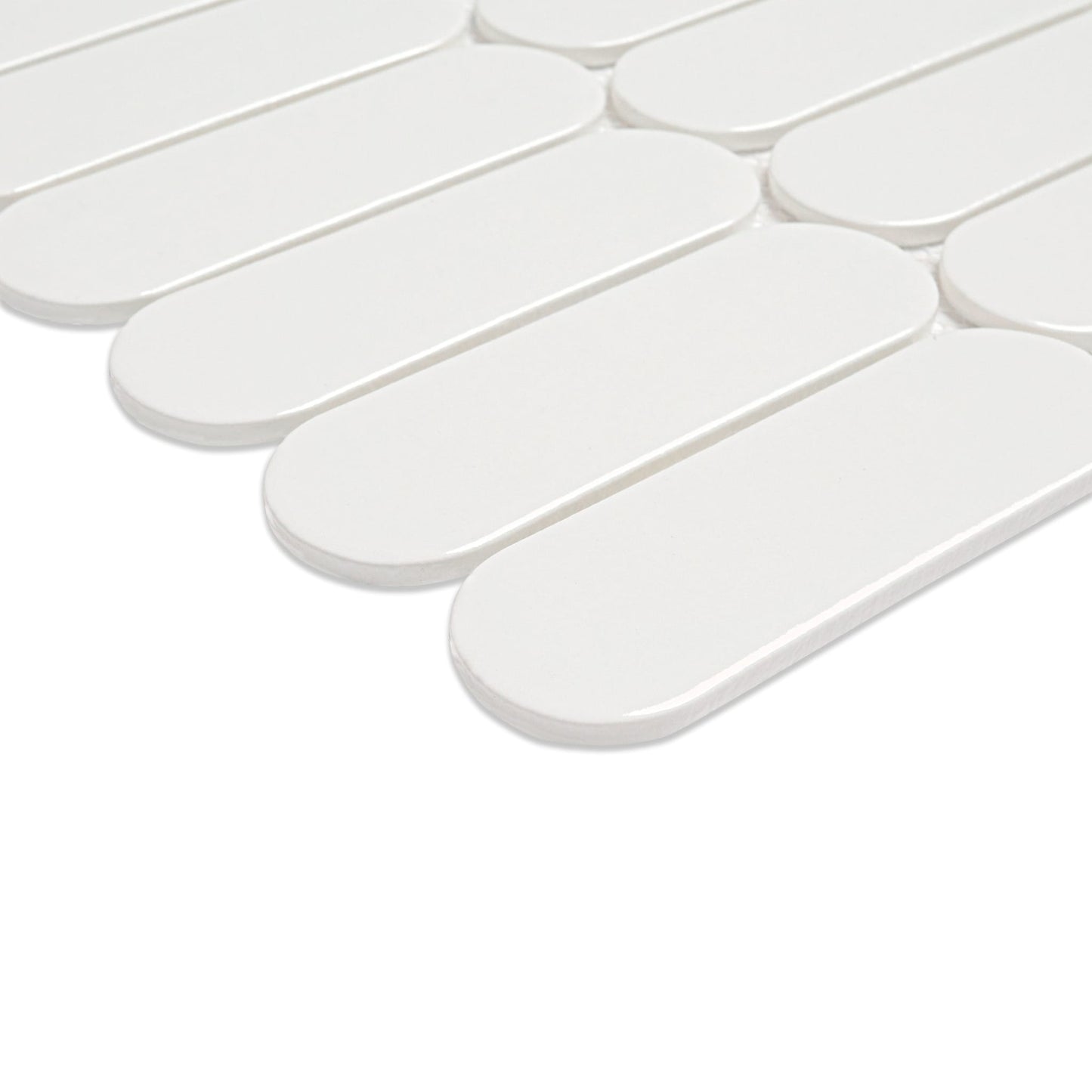 Bianco Glossy Ellipse Tile