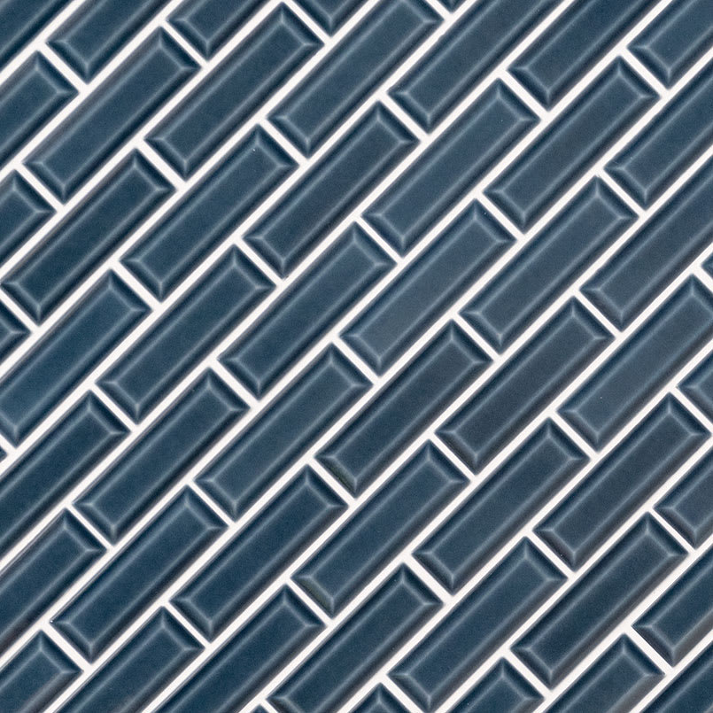 Bay Blue Beveled Tile