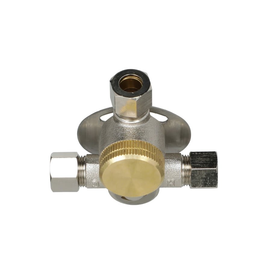 AquaSense® Manual Temperature Mixing Valve, 3/8 in, Compression, Metal Body