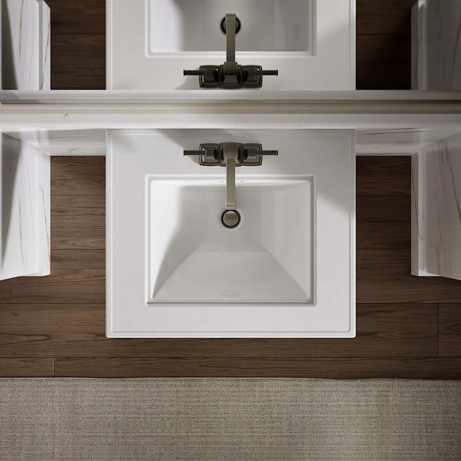 Memoirs Stately 24" Pedestal Bathroom Sink with 4" Centerset Faucet Holes