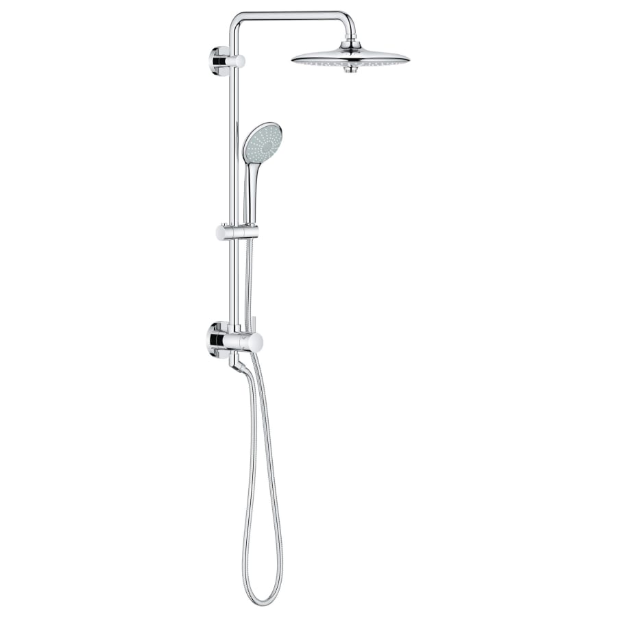 Retro-Fit 2.5 GPM Shower System with Multi Function Shower Head, Slide Bar, Single Function Hand Shower, and 17-11/16" Swivel Shower Arm