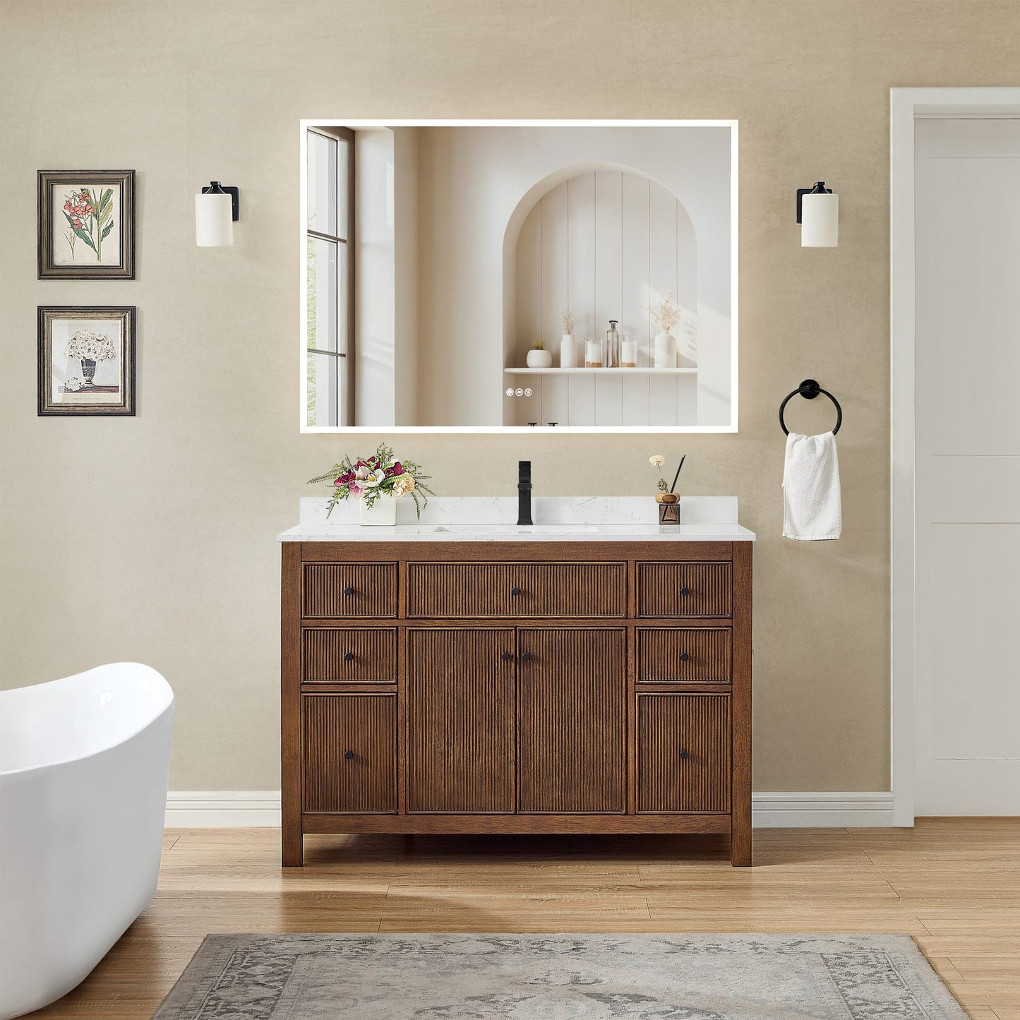 Pendry Single Bathroom Vanity - 48W x 35H x 22D