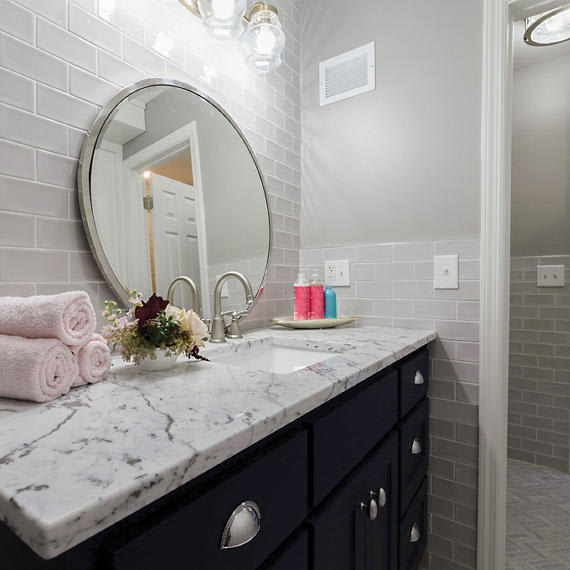 RetroSpace Remix Mercury Grey Hexagon 6X6 Glossy