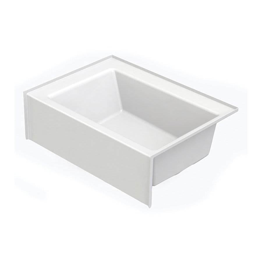 Everyday Alcove Tub, 60 x 42 x 18 in, Right Hand Drain, White
