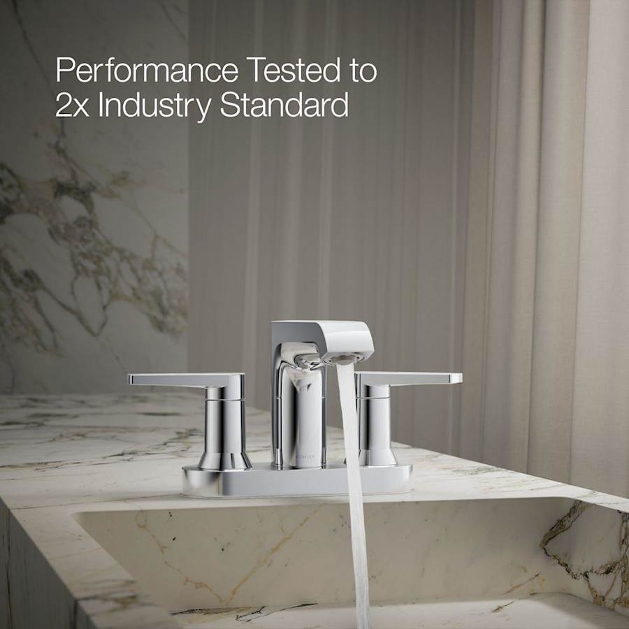 Hint 1.2 GPM Centerset Bathroom Faucet with Pop-Up Drain Assembly