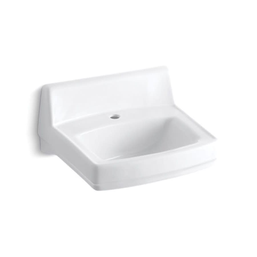 Greenwich™ Wall Mount Lavatory Sink, ADA, 20-3/4 x 18-1/4 x 7-3/4 in, Vitreous China, White