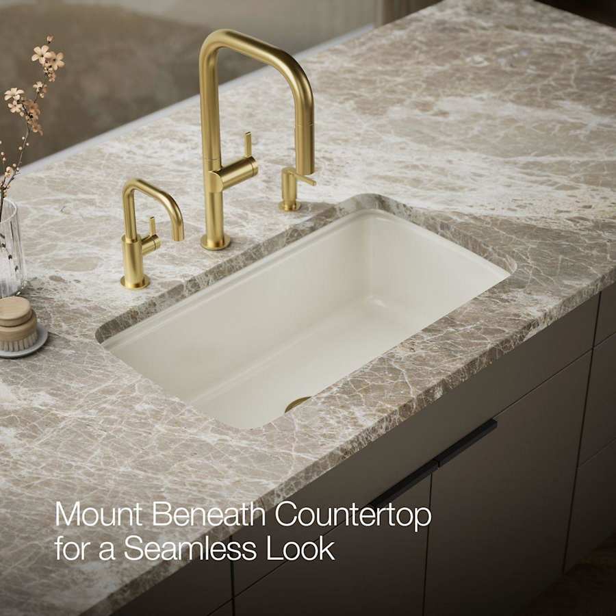 Cape Dory 33" Single Basin Under-Mount Enameled Cast-Iron Kitchen Sink