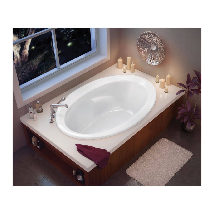 TwiLight™ Drop-In Tub, 59-3/4 x 41-1/2 x 19-3/4 in, End Drain, White