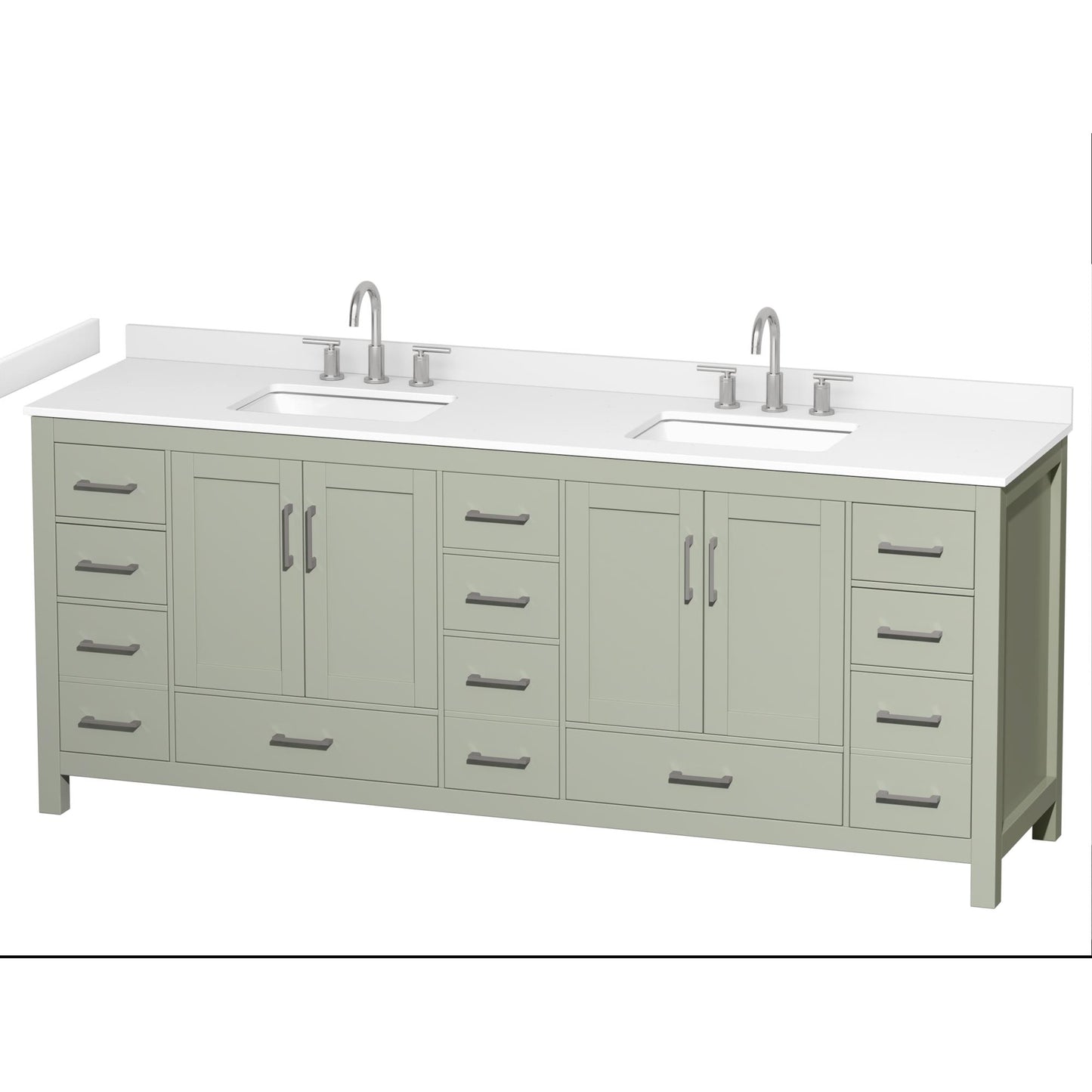 Sheffield Double Bathroom Vanity - 84W x 35H x 22D