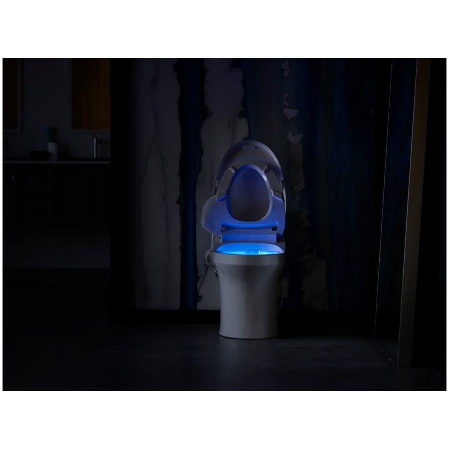 PureWash E590 Elongated Bidet Toilet Seat with Heated Seat, Self-Cleaning UV Technology, Adjustable Water Temperature, Warm-air Drying, and 2 Spray Options