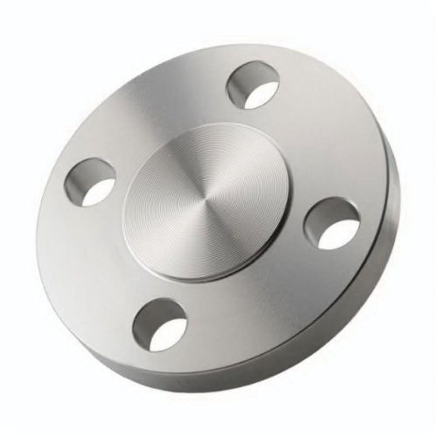 Raised Face Blind Flange, 3 in, 7-1/2 in OD, 4 Bolt Holes, 150 lb, Carbon Steel