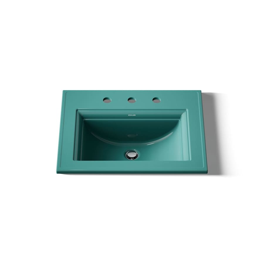 Memoirs Stately 17" Drop In Bathroom Sink with 3 Holes Drilled and Overflow