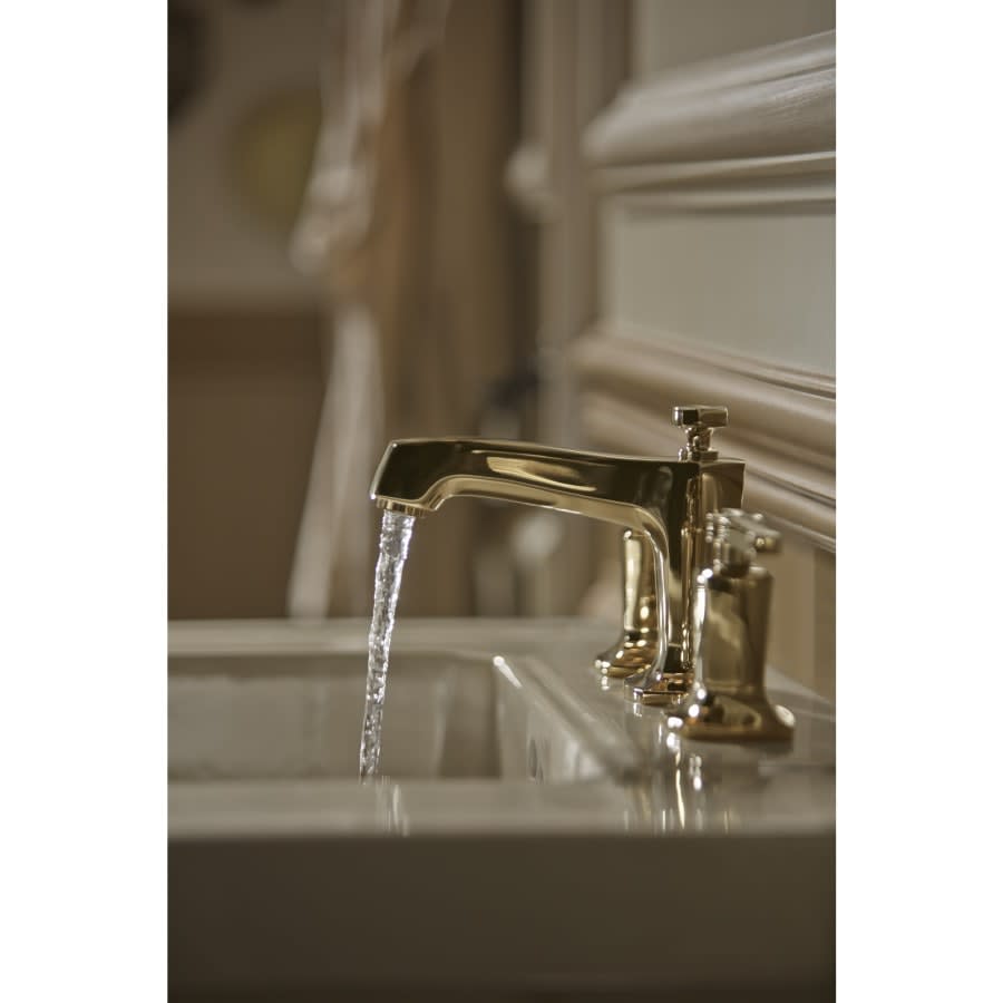 Margaux Widespread Bathroom Faucet with Ultra-Glide Valve Technology - Free Metal Pop-Up Drain Assembly with purchase