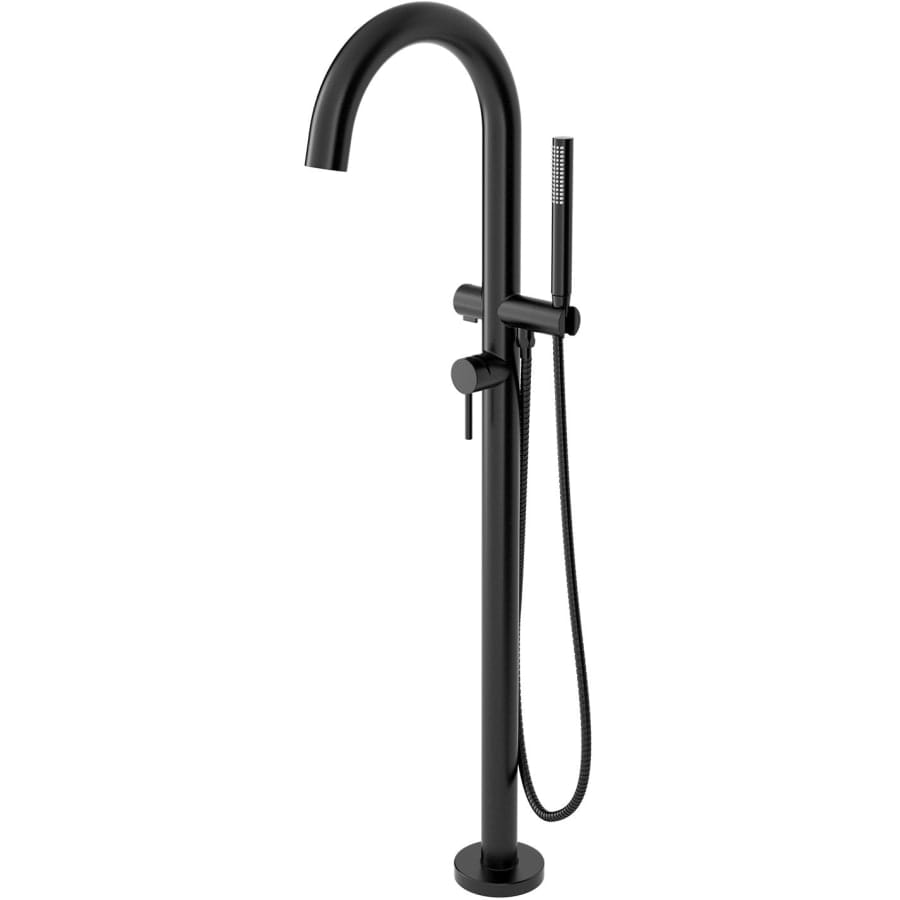 Floor Mounted Tub Filler with Built-In Diverter - Includes Hand Shower