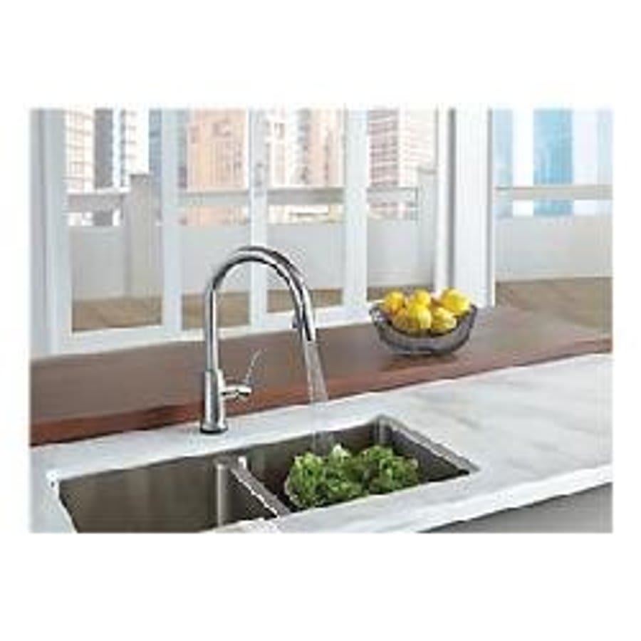 Trinsic® Kitchen Touchless Faucet, Deck Mount, ADA, 1 Lever Handle, 1-Hole, Arctic Stainless