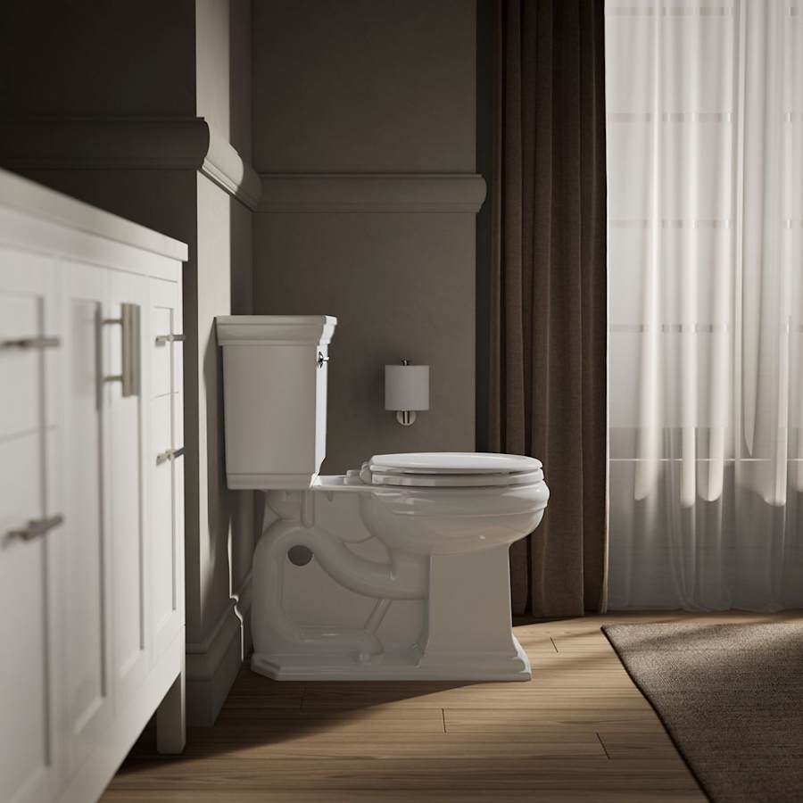 Stonewood Round Closed-Front Toilet Seat with Soft Close