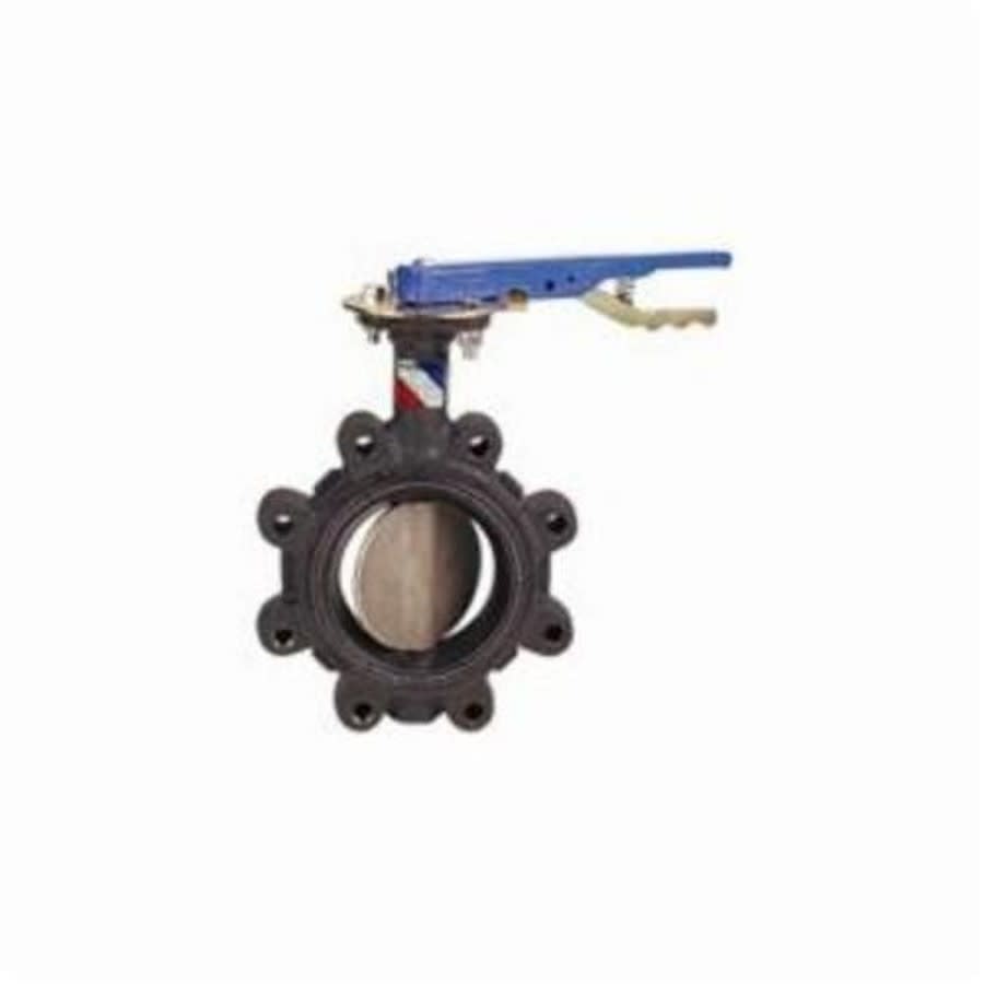 Lug Style Butterfly Valve, Lever Handle, 4 in, Flange, Ductile Iron