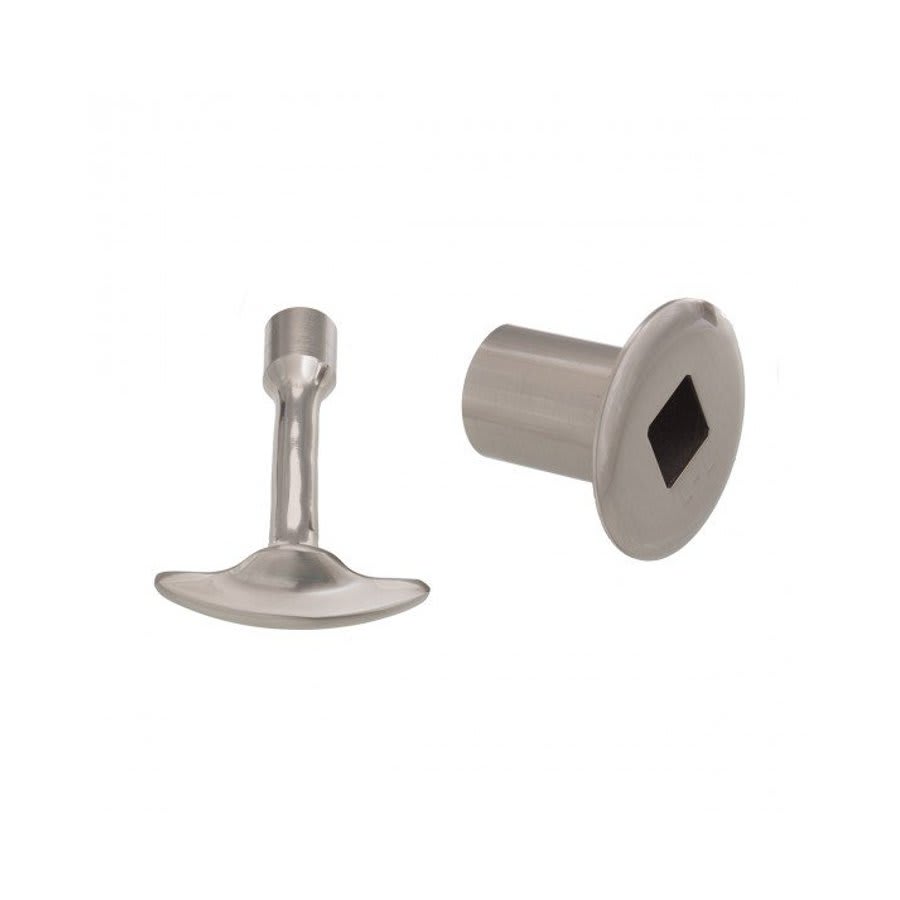 Log Lighter Kit, Includes Exposed Flange and Key, Stainless Steel