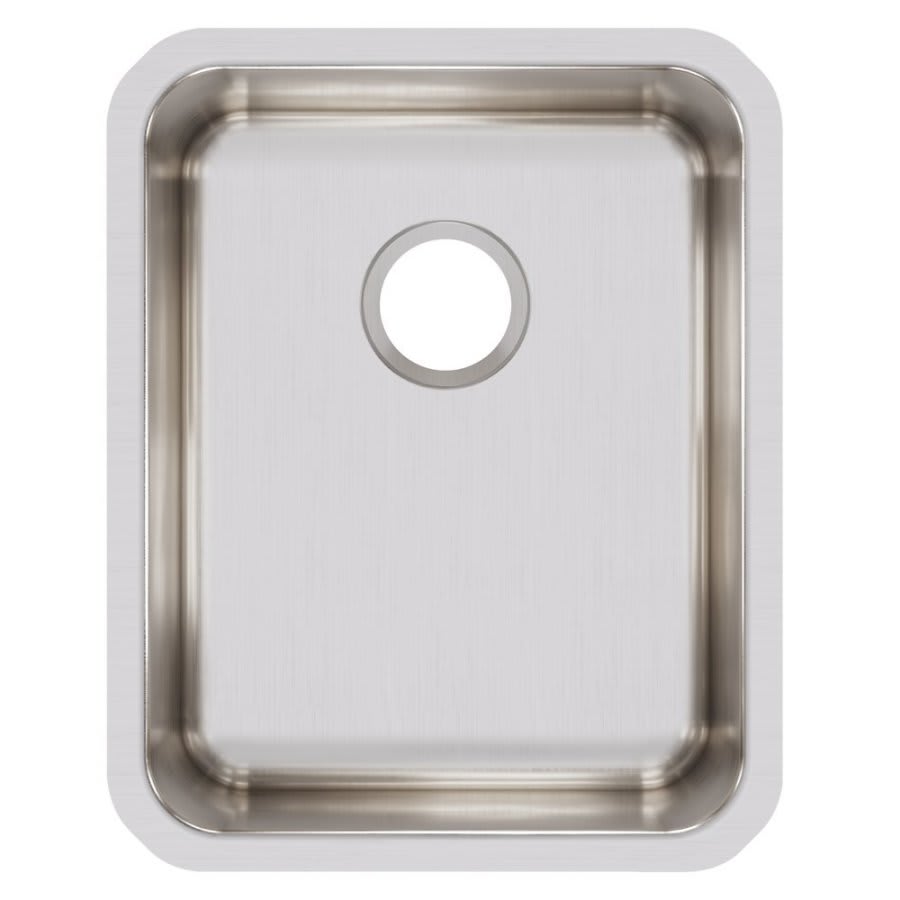 Lustertone™ Classic Single Bowl Kitchen Sink, Under Mount, 16-1/2 x 20-1/2 in, 7-7/8 in Bowl Depth, 18 ga Lustrous Satin Steel, Stainless