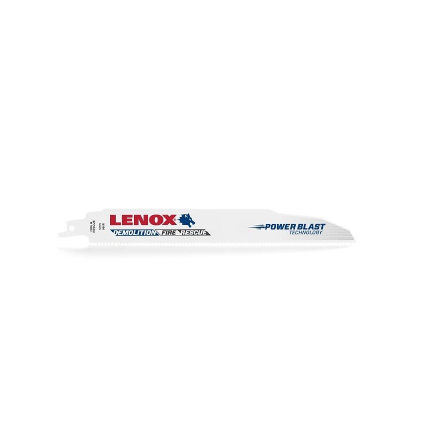 Demolition Reciprocating Saw Blade, 9 in L, 10 tpi, 0.062 in THK, 2-Pack