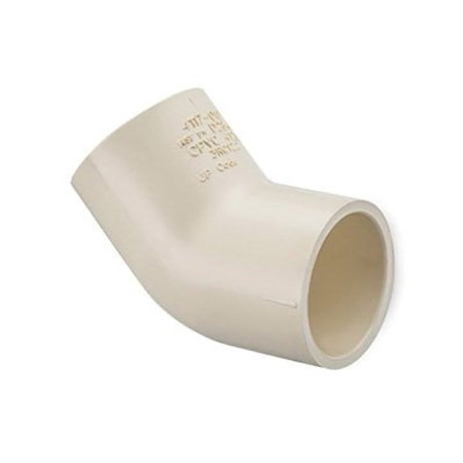 45 deg Elbow, 1-1/4 in, Socket, SCH 40/STD, CPVC