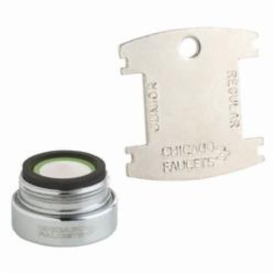 Econo-Flo Pressure Compensating Spray, 0.5 gpm, Male Thread, Non-Aerated Laminar Stream, Polished Chrome