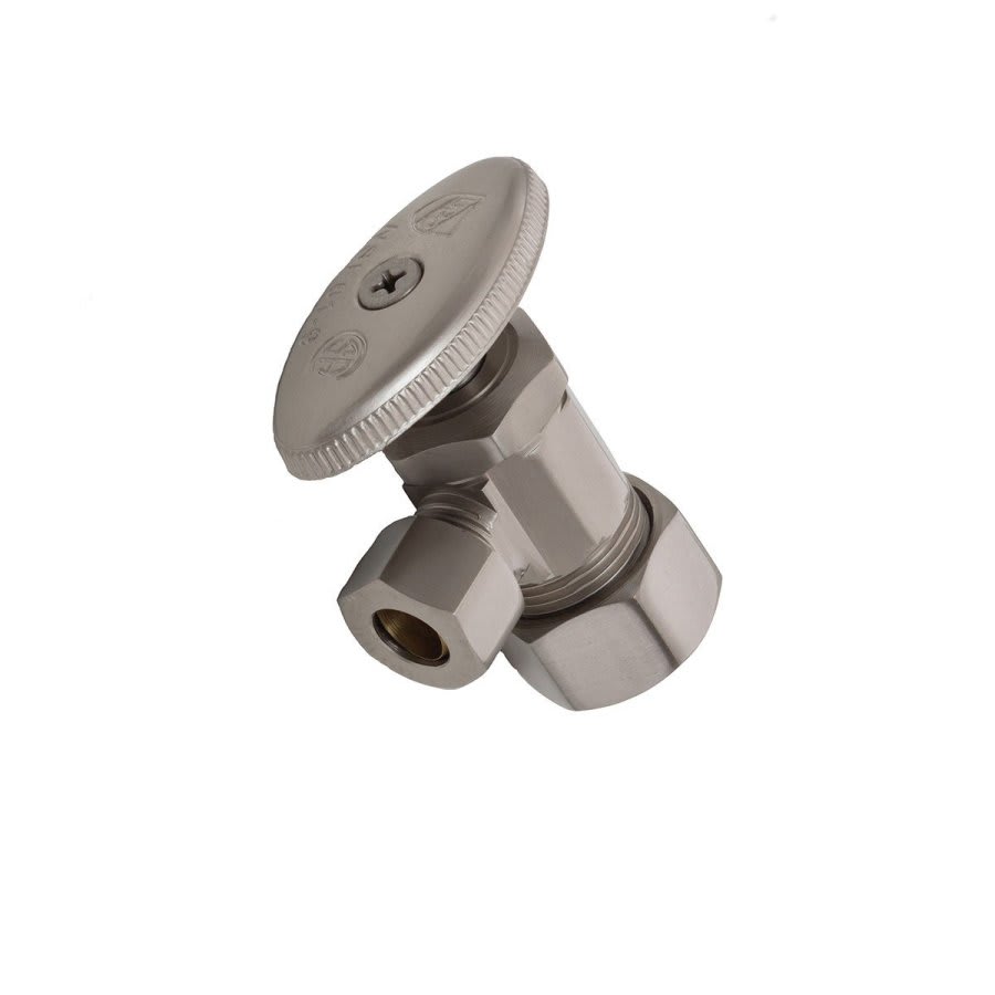 Multi Turn Angle Stop, Loose Key, 1/2 x 3/8 in, Comp, Black