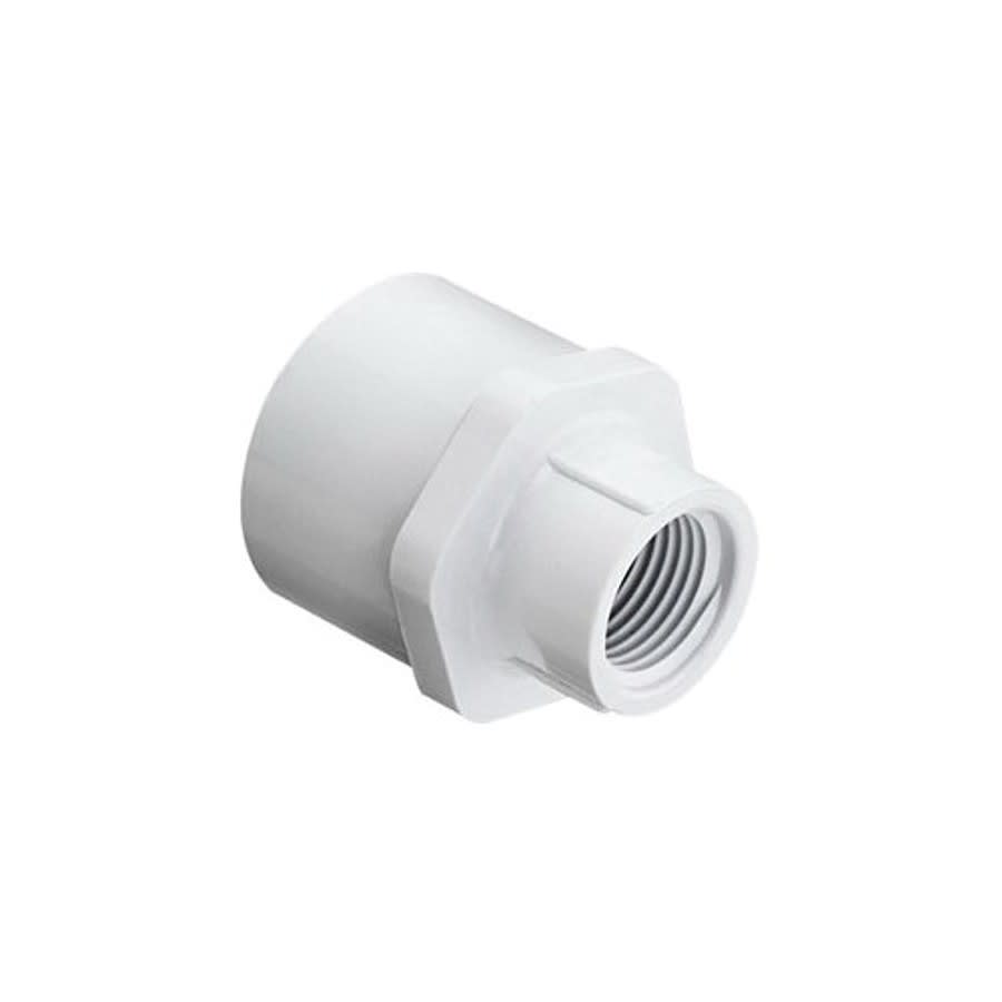 Female Adapter, 1/2 x 3/4 in, Socket x FNPT, SCH 40/STD, PVC