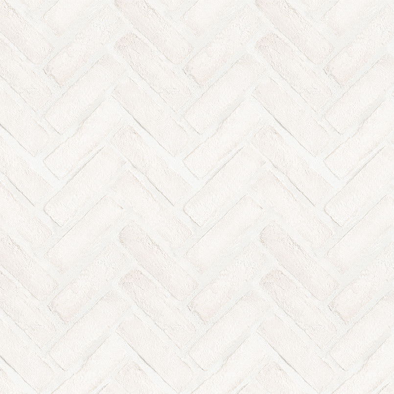 Alpine White Clay Brick Herringbone 2..5
