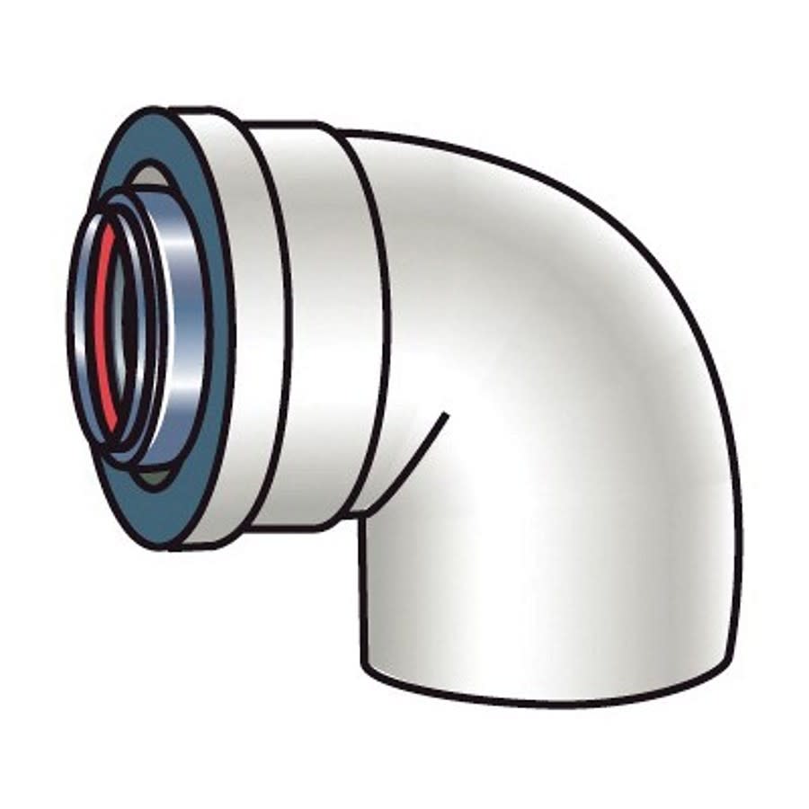 Non Condensing Vent Elbow 90, 3x5 Concentric