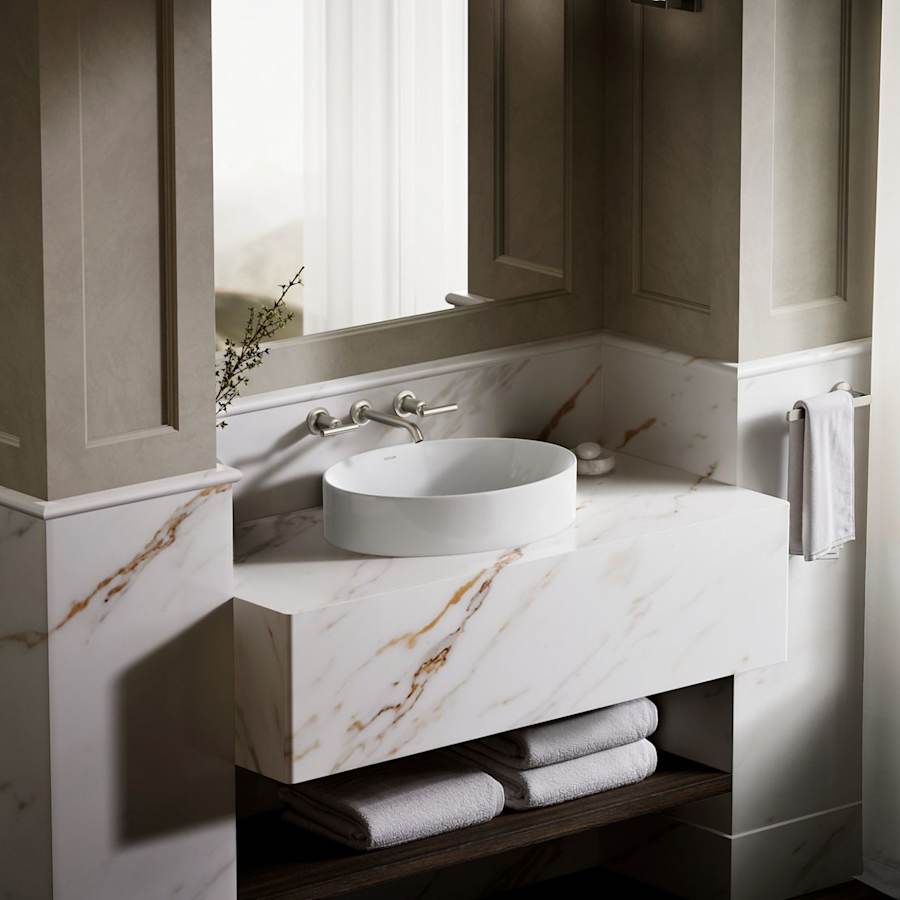 Vox 20" Vessel Vitreous China Bathroom Sink with Overflow