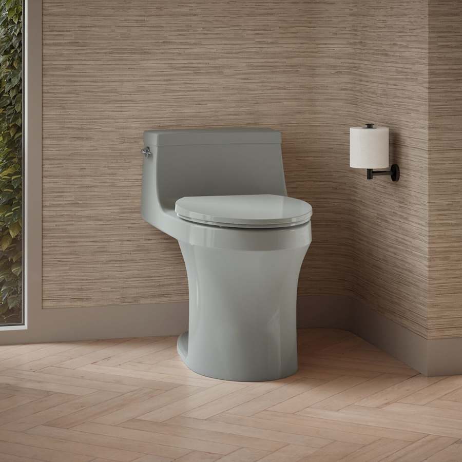 San Souci 1.28 GPF Elongated One-Piece Comfort Height Toilet with AquaPiston Technology - Seat Included