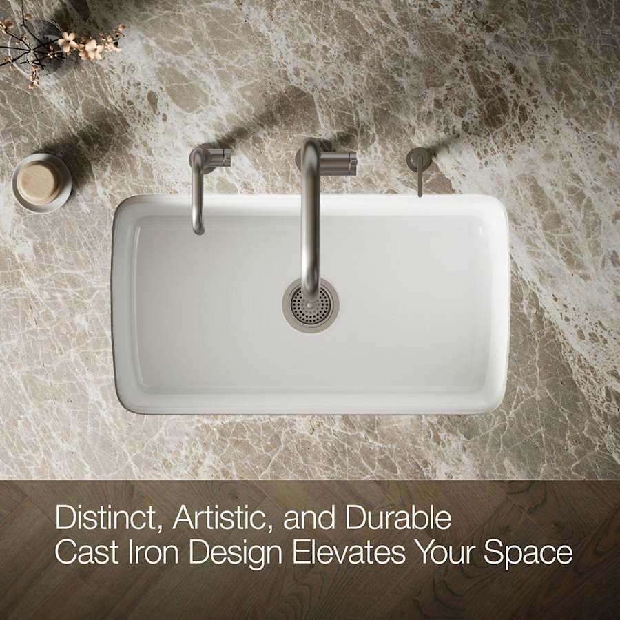 Cape Dory 33" Single Basin Under-Mount Enameled Cast-Iron Kitchen Sink