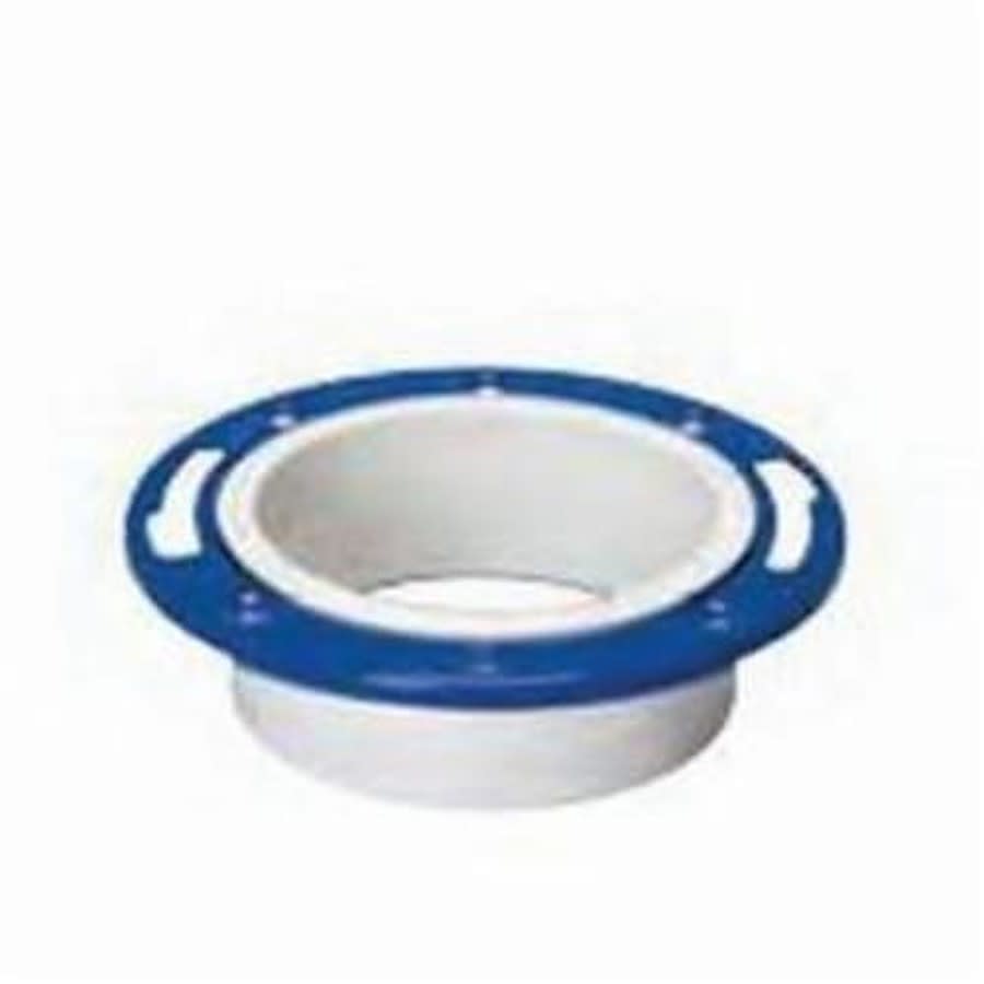 Adjustable Closet Flange, 4 in, Hub, PVC, SCH 40/STD