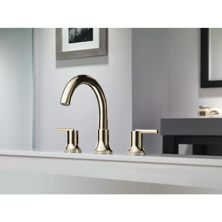 Trinsic Deck Mounted Roman Tub Filler Trim with Metal Lever Handles