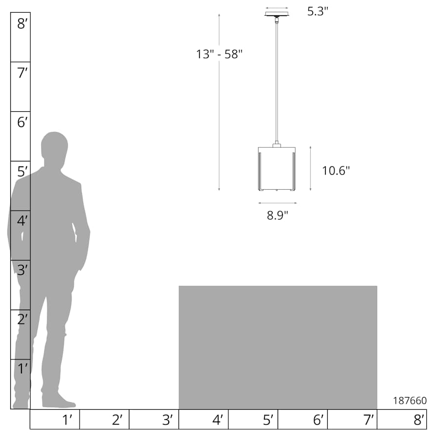 Exos 9" Wide Mini Pendant